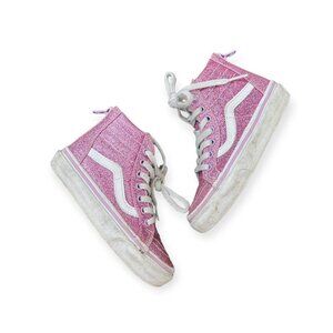 Vans Pink Glitter Hi Tops · 10.5